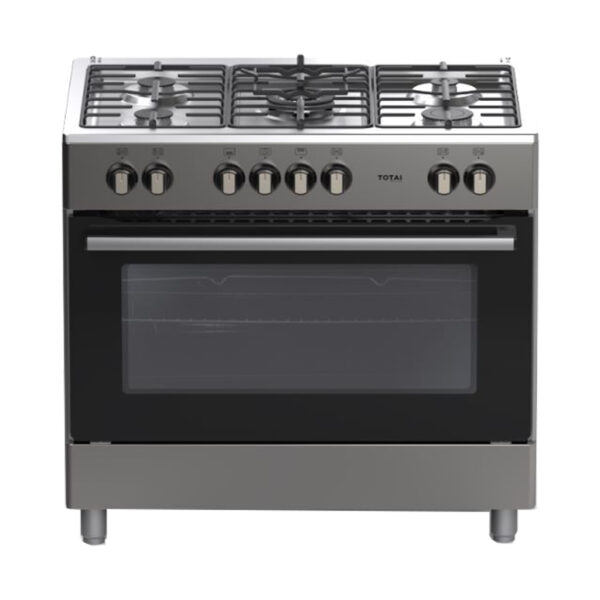 TOTAI TS 90CM 5 BURNER FULL GAS STOVE STAINLESS STEEL Totai